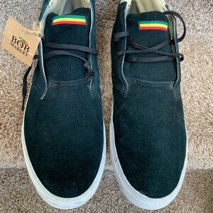 Bob Marley Legend Navy Moc Toe Leather Chukka Boots.